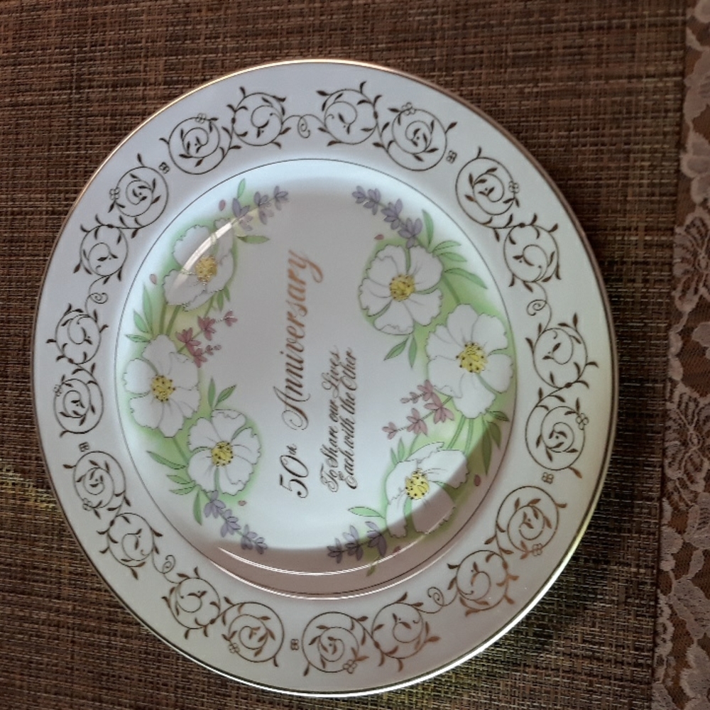 Simpson 50th Anniversary plate